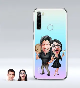 

Personalized Valentine Caricature Of Xiaomi Redmi Note 8 Thin Transparent Silicone Phone Kapağı-18