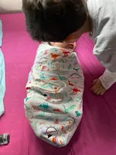 Saco de dormir para bebés recién nacidos, 100% envolvente de algodón de 0 a 3 meses