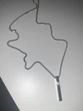 COLLAR COLGANTE de acero inoxidable con forma de rectángulo para hombre, Gargantilla clásica, estilo cubano, a la moda novedosa, 2020