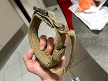 Collar de perro personalizado con grabado de nombre libre, hebilla de Metal fuerte, táctico, perro militar, con mango de Control, liberación rápida