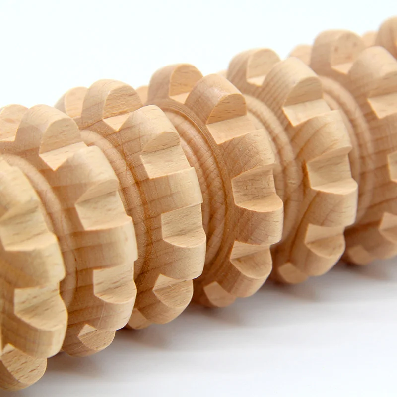Wood Therapy Roller Massage Tool Handheld Cellulite Trigger Point Stick Lymphatic Drainage Anti Cellulite Muscle Release Roller