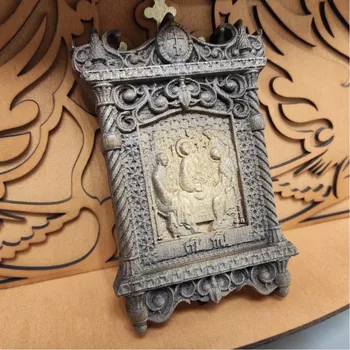 

Small carved icon of Holy Trinity size 10-15 cm