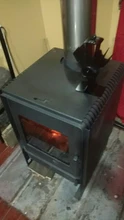 Home Silent Stove Fan with 4 Blades Heat Powered Electrical Fan for Fireplace