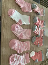 Calcetines de algodón suave para niños de 0 a 6 años, 5 par/lote, Linda y cálida caricatura, a rayas, de moda, para escuela, Otoño e Invierno