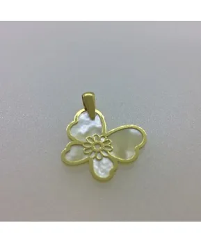 

Gold and mother-of-pearl pendant
