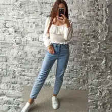 Short Blouses Womens Tops Long-Sleeve Vintage Square-Collar Casual Simple New Bow Solid