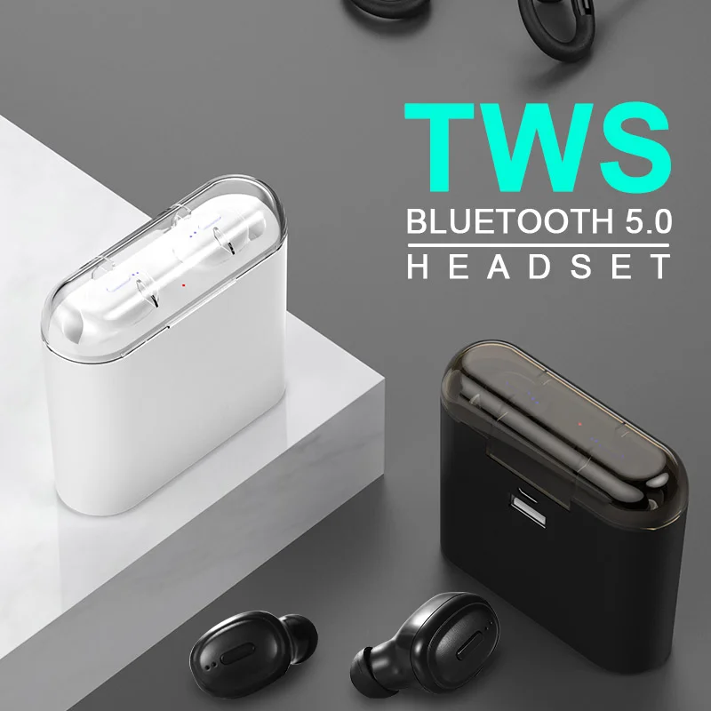 Мини HD стерео беспроводные Bluetooth наушники TWS шумоподавление голосовое сообщение 2200 мАч светодиодный цифровой дисплей 4000 мАч бас