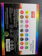 Gn-Rotuladores acrílicos de pintura acrílica, bolígrafos ideales para rotular tazas de porcelana, vidrio, roca, cerámica, lienzos de tela, o madera, 12 o 18 colores, de 0,7mm