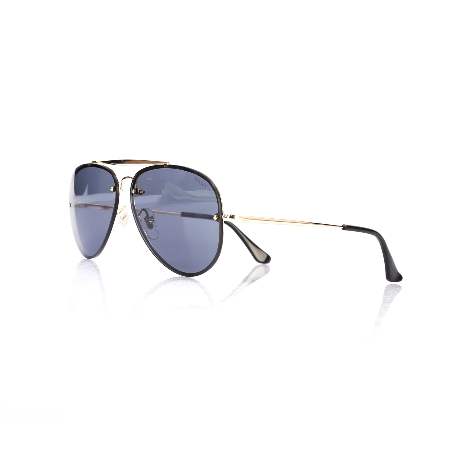 

Unisex sunglasses hw 1844 03 metal gold organic drop pilot 58-13-145 hawk