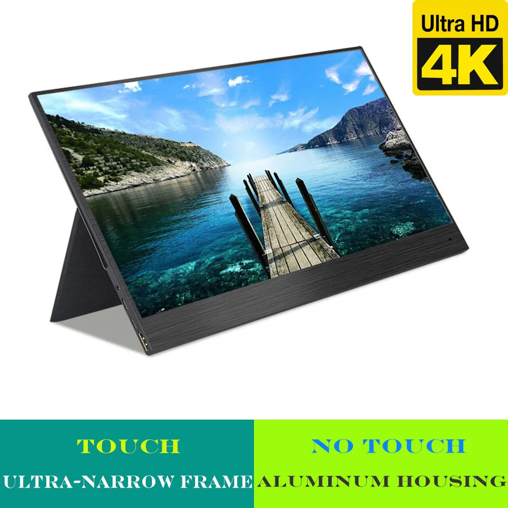 Лучший портативный монитор 4K для игр ПК смартфонов (HDMI Type C панель класса А