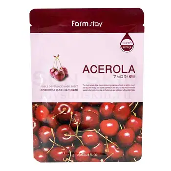 

Tissue face mask with acherola extract farmstay acerola mask