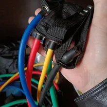 Bandas de resistencia para gimnasio Látex natural, equipo de entrenamiento de fuerza, expansor de goma para Yoga