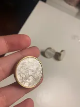 KAK-Ganchos de latón estilo pastoral de pared para colgar ropa, conchas de estilo nórdico para gabinete, perillas de baño, cocina y pasillo, muebles, color dorado