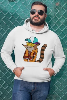 

Angemiel Wear Cool Rigby White Men 'S Hooded Sweatshirt
