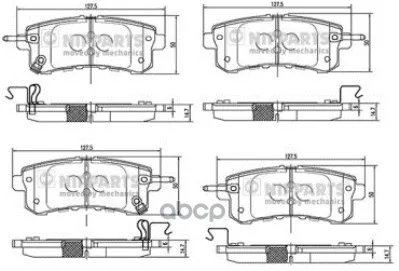 Колодки Тормозные Nissan Patrol Iii(Y62) 5.6 10- Задн. Nipparts N3611058 Nipparts арт. N3611058