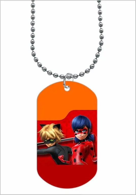 Badge pendant Lady Bug and Super Cat No. 16 |