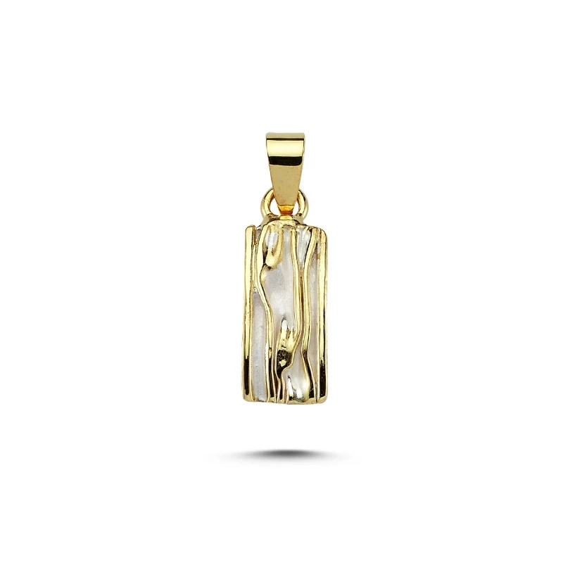 

Armagano Sterling Rectangular Wrinkled Pendant