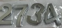Cartel de número de puerta autoadhesivo 3D, 5cm/7cm, Número de Número, dígitos, para puerta de Hotel, oficina, dirección, calle, pegatinas, placas, carteles