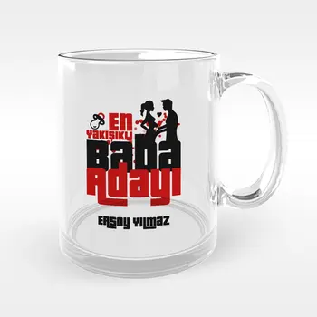 

Personalized Dad Nominee Designed Glass Mug Cup-5