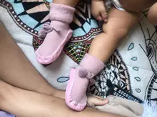 Calcetines de bebé de invierno medias de niño o niña, chussette de algodón para bebé, calentadores de piernas para niño, Calcetines antideslizantes, calcetines de bebé para andar