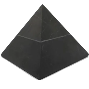 

Pirámide de Shungit Pulida Mate 7 x 7 cm Neutraliza Campos Electromagnéticos Shungita Shungite