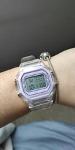 Reloj de moda para hombre y mujer, cronógrafos deportivos digitales transparentes e informales, de pulsera, de regalo para enamorados