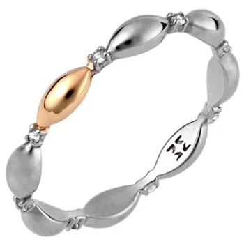 

Esthete ring collection wish with Topaz from silver and gold