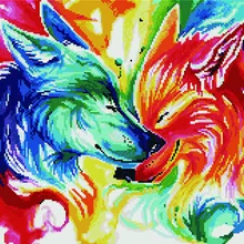 Алмазная мозаика GF 3661 Лёд и пламя 40*50