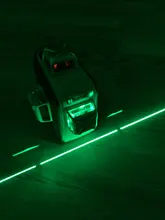 Laser-Level Cross-Line Green-Beam Li-Ion-Battery Huepar 3x360 Bluetooth 3D with Connectivity