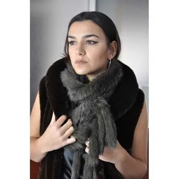 

Scarf rabbit fur
