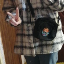 Mini bolso de lona para mujer, paño pequeño bolsos de hombro tipo bandolera, monedero para teléfono, 2021