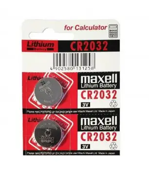 

Pilas de boton Maxell bateria original Litio CR2032 3V en blister 2X Unidades