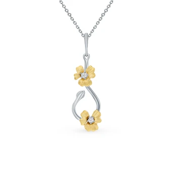 

Silver Pendant with cubic zirconia sunlight