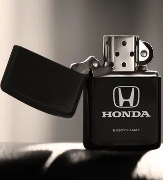 

Personalized Honda Gasoline Black Metal Cigarette Lighter