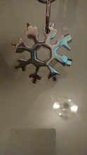 Llave de copos de nieve multifuncional, herramienta portátil para exteriores, forma octogonal, 18 en 1, llave multifuncional con anillo