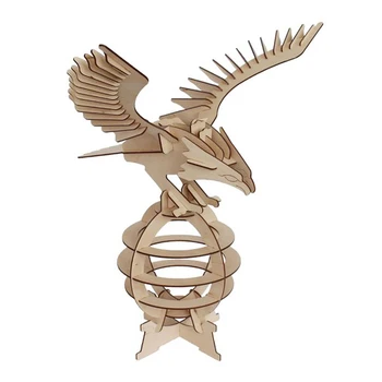 

L-752 wooden workpiece designer 'DIY. Eagle on the globe '44,5*31*50 cm Aster