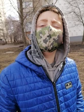 Mascarilla transpirable de camuflaje para exteriores, turbante facial de tela colorida reutilizable, Mondkapjes lavables neutros con estilo a la moda