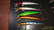 Baits-Kit Wobbler Fishing-Lure-Set Minnow Treble-Hooks Plastic Artificial Mixed-Colors