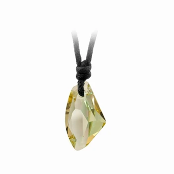 

KUTAYDAN Swarovski®Luminous Green 6656 Galactic Drawstring Necklace