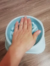 Dog-Bowl Pet Slow-Eating Hard-Plastic Cat Nonslip Anti-Gulping