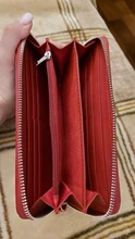 Women Wallets Card-Holder Wristlet Girls Purse Genuine-Leather High-Quality Luxury Brand