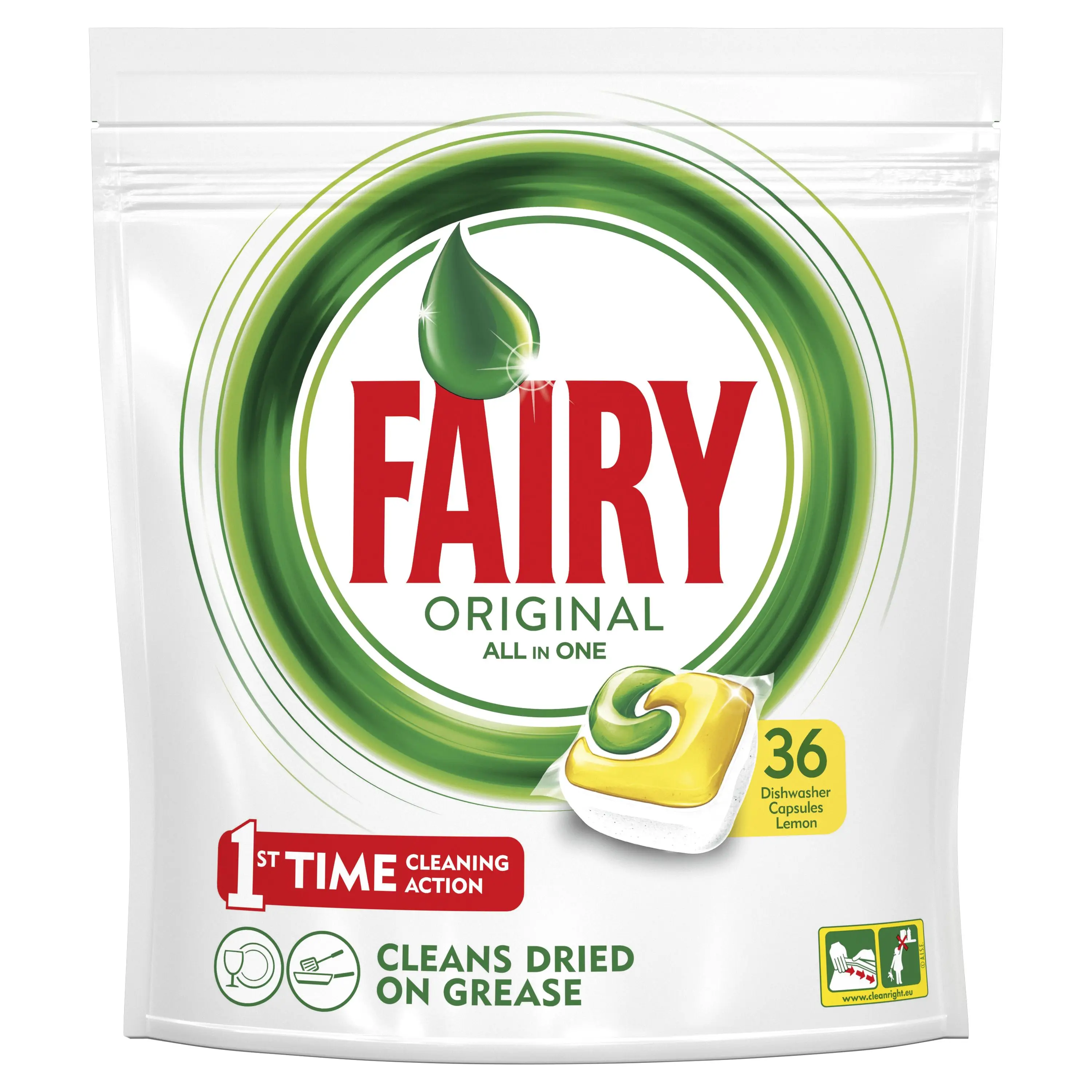 Капсулы для посудомоечной машины Fairy Original all in one 36 шт