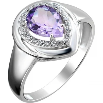 

Esthete ring with garnet and cubic zirconia