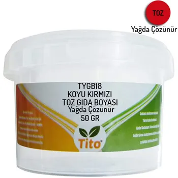 

Dark Red Food Renklendiricisi Powder Oil-Soluble 50 g