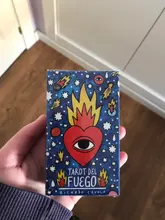 Ricardo Cavolo-Cartas del Tarot del Fuego con guía electrónica, juego de cartas con libro explicativo, juego para leer el oráculo