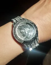 Reloj de acero con diamantes y estampado de leopardo para mujer, pulsera con diamantes de imitación
