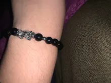 Pulsera de cuentas de obsidiana Feng Shui para mujer, brazalete de plata de Color Pixiu, encanto de unicornio, riqueza de la suerte, joyería a la moda, proverbios de palabra