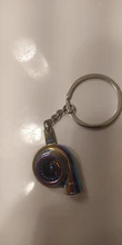 Llavero giratorio de turbina creativa, accesorio de Metal con modificación de coche, anillo automático, 1 Uds.