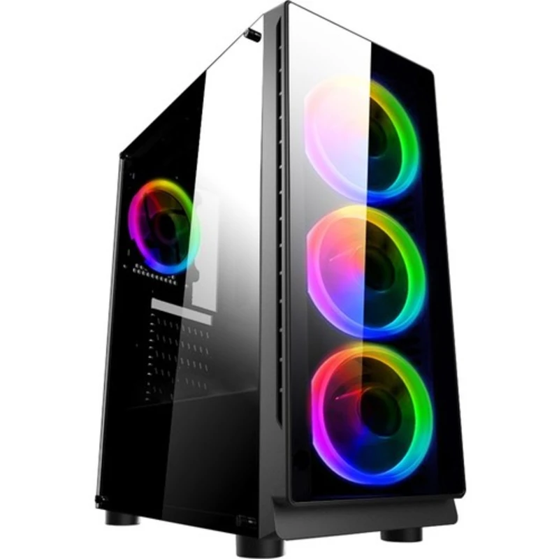 Turbox Dangerzone 192-7 Controller 4X Rgb Fan Usb 3.0 400W Atx Gaming Computer Case Spedizione Veloce Gratuita Dalla Turchia