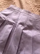 Falda negra de cintura alta para mujer, Falda plisada corta, antideslumbrante, púrpura, 2020